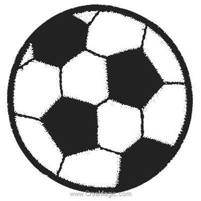 Ecusson motif thermocollant football ballon de MLWD