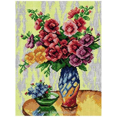 Canevas Fleurs et plantes - Canevas vase au refllet - Orchidea
