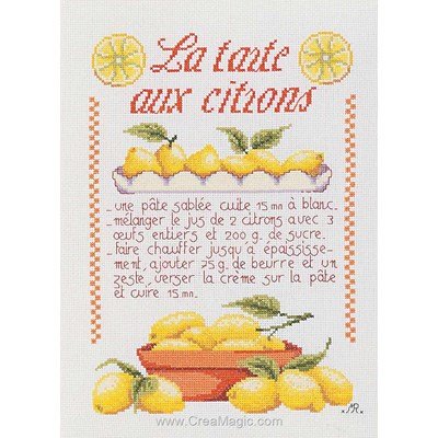 La tarte aux citrons broderie - Marie Coeur