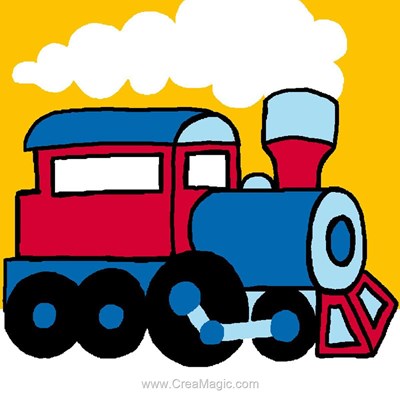 La locomotive kit canevas Luc Création pour enfants