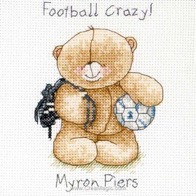 Broderie point de croix football crazy - Anchor