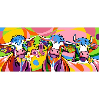 SEG canevas vaches colorées