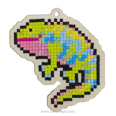Broderie diamant iguane - Wizardi