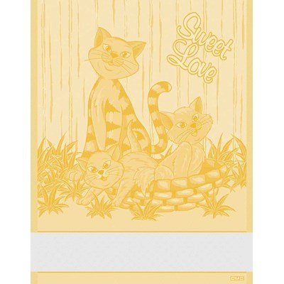 Torchon cuisine à broder chats - DMC