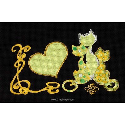 Broderie de Royal Paris au point de croix catsline tio de chats