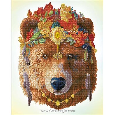 Broderie diamant - Ours bohemien - Diamond Dotz