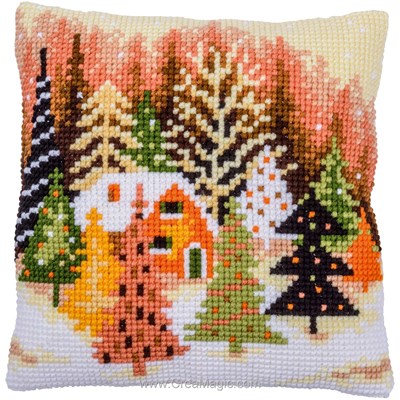 Coussin Arbres de noël - Vervaco