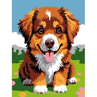 kit Canevas Complet Chien - Mimo Verde