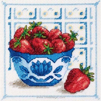 Broderie les fraises de Royal Paris