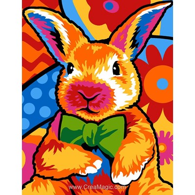Kit canevas pour enfants mr lapin multicolor de Margot