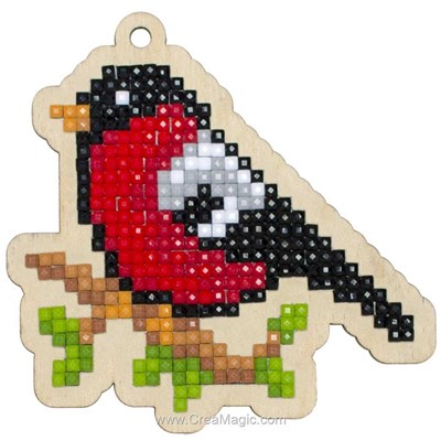 Broderie diamant bullfinch de Wizardi