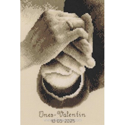 Kit broderie Alliance au doigt - Vervaco