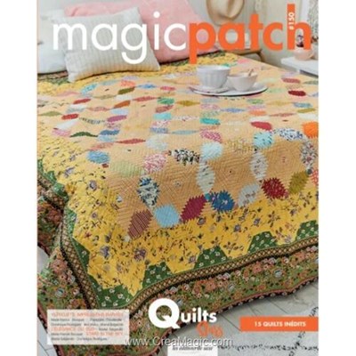 Livre - Magic patch n° 150 - quilts stars - 15 quilts inedits - Librairie Créative
