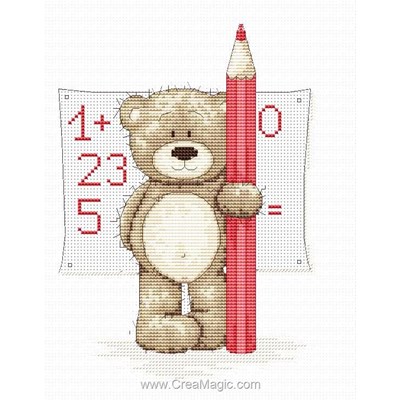 Kit à broder au point de croix bruno fait des maths - Luca-S