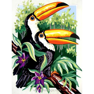 Duo de toucans canevas de Collection d'art