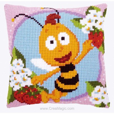 Kit coussin point de croix Vervaco willy - maya l'abeille