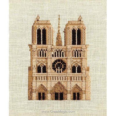 Broderie au point compté a notre dame de paris - Au Fil De L'Ange