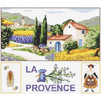 Vue de provence modèle broderie - Marie Coeur