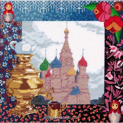 Kit tableau Royal Paris point de croix ambiance russe