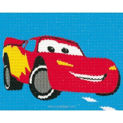 Kit canevas Vervaco pour enfants disney cars - lightning mcqueen