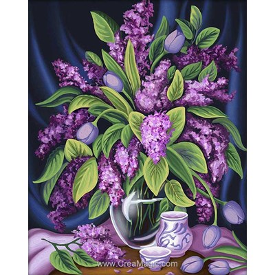 Broderie diamant Diamond Painting lilac