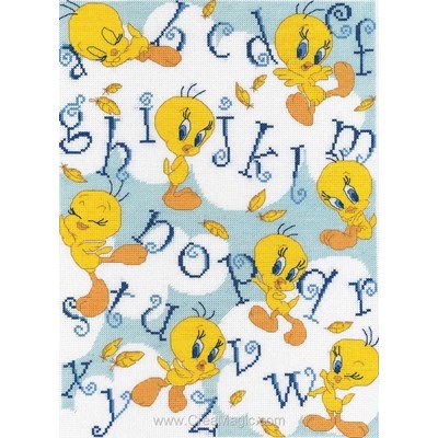 Broderie modele point de croix l'abécédaire de titi de Royal Paris