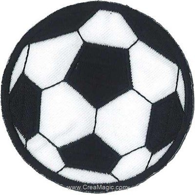 Ecusson brodé thermocollant football ballon grand format - MLWD