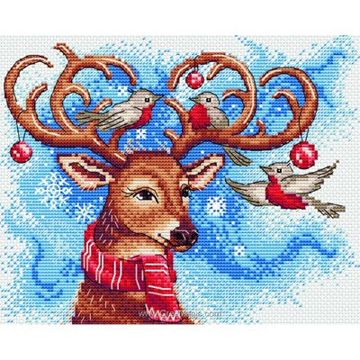 Kit Le cerf de noël et rouge gorge - MP Studia