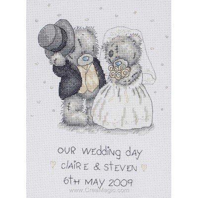 Kit point de croix Anchor our wedding day (inc metallic thread)