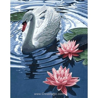 Broderie diamant Wizardi princess swan