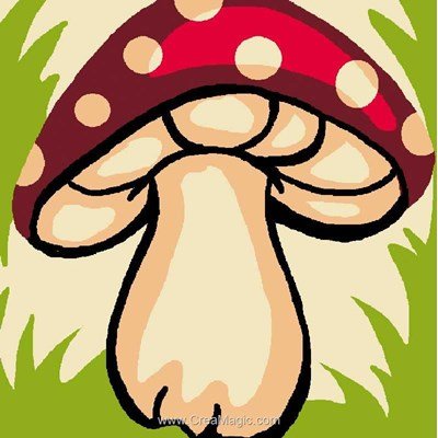 Kit canevas Luc Création le champignon