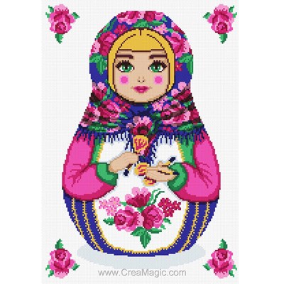 Broderie Pays étrangers - Matriochka - Marie Coeur