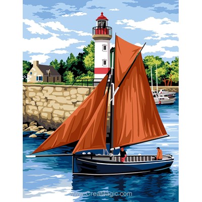 Canevas Mer et Plage - Sortie du port - Margot