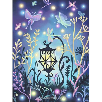 Kit broderie diamant la lampe mystérieuse - Diamond Painting