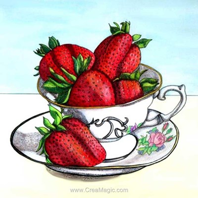 Kit broderie diamant Diamond Painting strawberry