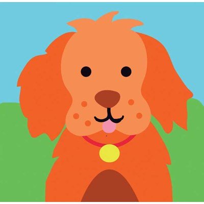 Le chien orange kit canevas debutant - DMC