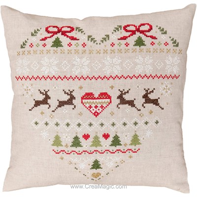 Coussin broderie Traditionnelle Noël - Vervaco