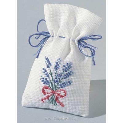 Kit sachet de senteur Princesse brin de lavande au ruban à broder