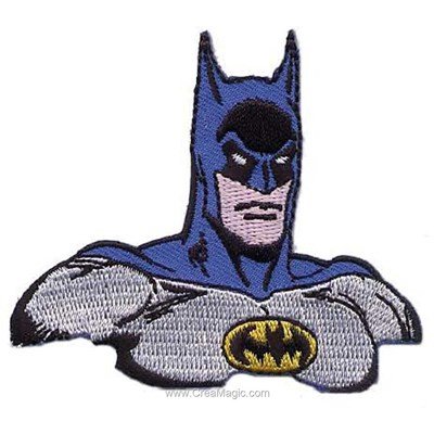 Ecusson brodé thermocollant batman portarit - MLWD