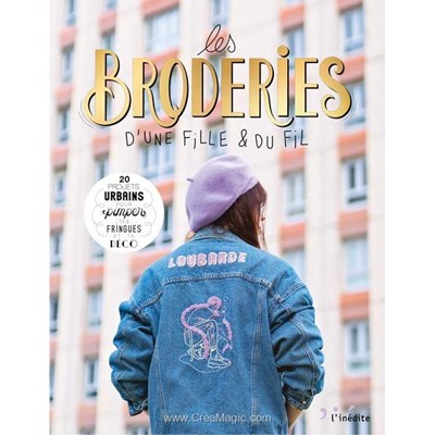 Livre Les broderies d'une fille & du fil - Librairie Créative