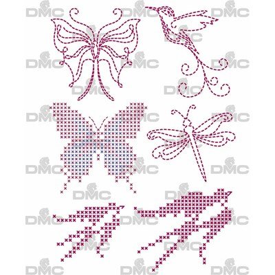 Animal papillons feuille magique - costum by me ! de DMC