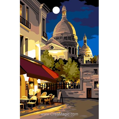 Les feux de montmartre canevas - Margot