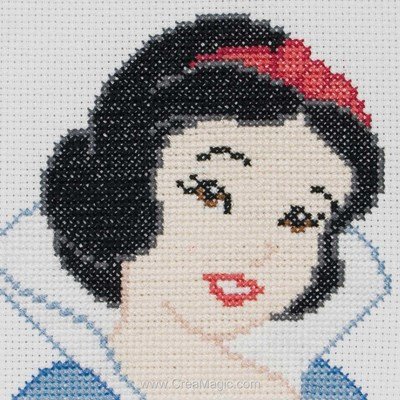 Broderie point croix princesse disney blanche neige d'Anchor