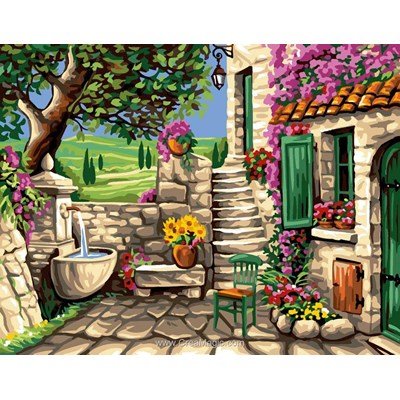 Canevas le coin tranquille - Rafael Angelot