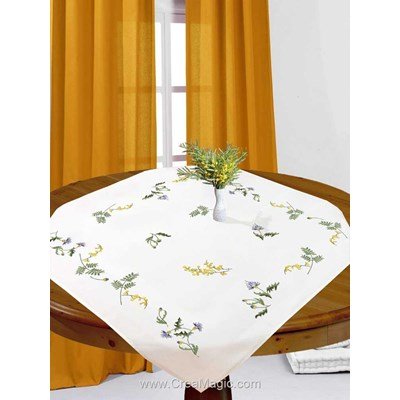 Kit nappe brin de fraîcheur en broderie traditionnelle d'Avila K75CB-1763