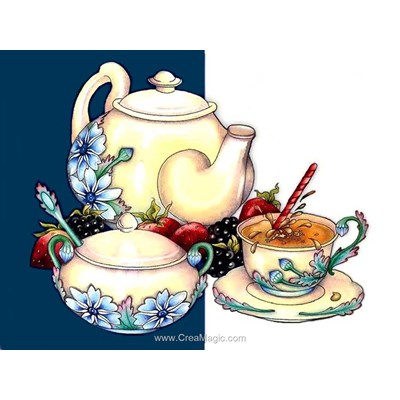 Broderie diamant tea composition de Diamond Painting