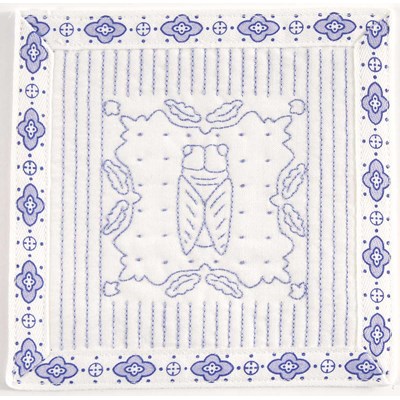 Broderie imprimée en kit le boutis de la cigale - provence de DMC