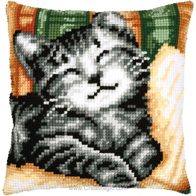 Coussin Chat avec un livre - Vervaco