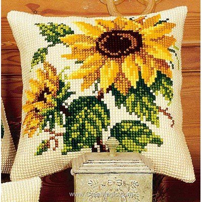 Kit coussin Vervaco les tournesols au point de croix