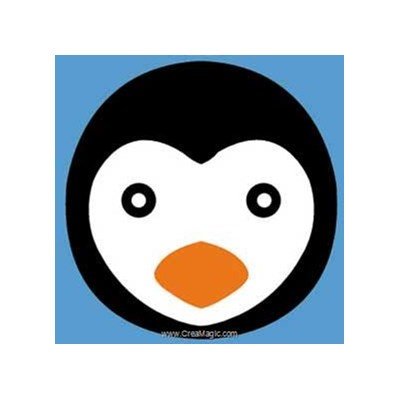 Kit canevas Margot pour enfant tête de pingouin